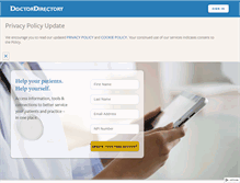 Tablet Screenshot of doctordirectory.com